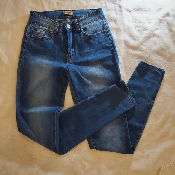 Raw 7 Original Junior's Skinny Blue Jeans Size 5 - Picture 1 of 12